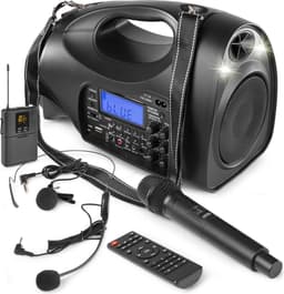 Portable speaker - Vonyx ST016 draagbare speaker met Bluetooth, mp3 speler en 2 draadloze microfoons - 130W — thumbnail 1