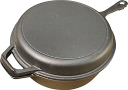 Gietijzeren deep skilletset - 3qrt - preseasoned — thumbnail 1