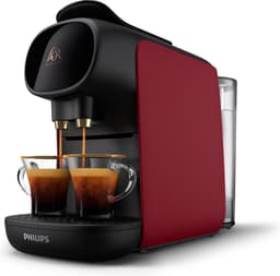 Philips L'OR Barista Sublime Koffiezetapparaat LM9012/50 - Geschikt voor Capsules - Koffiecupmachine en 9 Espresso en Barista Capsules - Zwart en Rood — thumbnail 1