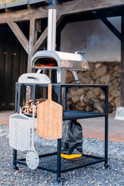 Ooni - Tafel - Medium - Pizza tafel - 60x80x 90cm - RVS - Zwart — thumbnail 1