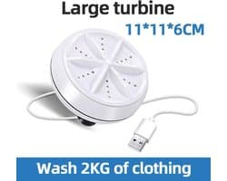 Mini Wasmachine - 2kg Wascapaciteit - Camping Wasmachine en Vaatwasser - Mini Wasmachine met Centrifuge - Kleine Wasmachine - Kleine Vaatwassers - Handwasmachine - Voor Kleine Was