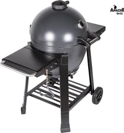 Apache Grill 21 inch Kamado BBQ Egg | Houtskool | zwart | Ø 50cm grill oppervlak | dubbelwandig & geïsoleerd — thumbnail 2