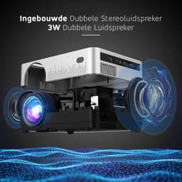 UpLiving® Thuisbioscoop set | Behuizing Zwart en 236cm Breed | 100 inch 16:9 | UpLiving™ LCD Mini Beamer met WiFi | UpLiving™ Beamerbeugel | UpLiving™ handmatig projectiescherm | Surround set Home Cinema | Projector | Mini beamer | Filmpakket — thumbnail 4