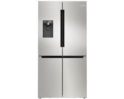 Bosch Serie 6, koel-vriescombinatie, meerdere deuren, 183 x 90,5 cm, geborsteld staal met anti-vingerafdruk, KFI96APEA — afbeelding 1