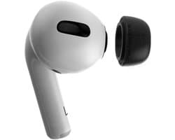 Foam eartips geschikt voor Airpods Pro (2) - zwart - 6× Small - zachte memory foam opzet oortjes - foamigo®