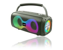 OKOP Bluetooth speaker - Draadloze muziek box - Draagbaar - Verlichting - 2x5W - Verschillende kleuren - RGB LED -Groen
