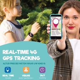 Royal Supplies Pixiepulse - Smartwatch- Smartwatch kinderen- 2026 Model- HD -GPS Tracker- Camera - SOS-alarm - Waterdicht - iOS en Android - GPS Horloge Kind- Videobellen - Screenprotector- Zwart — thumbnail 5