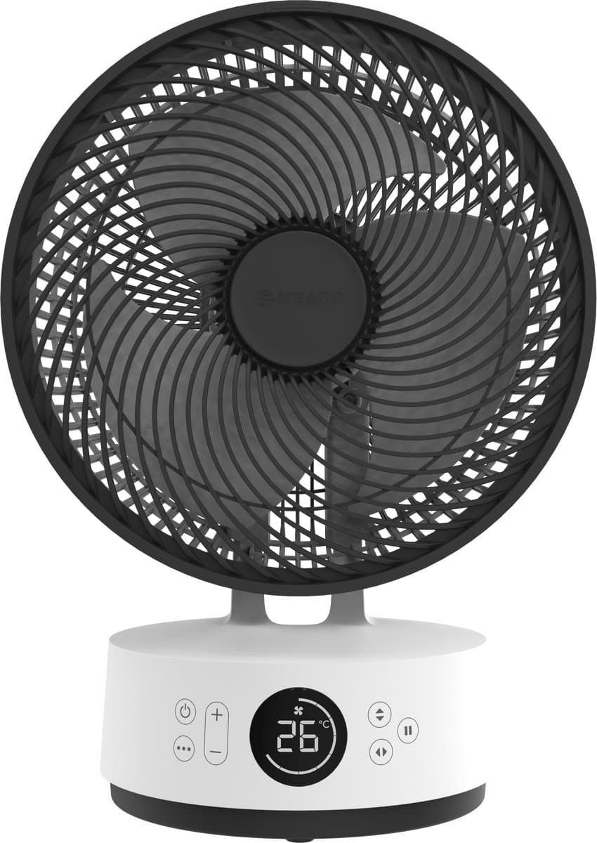 MeacoFan Sefte 10 Table - Ventilator - Luchtverplaatsing: 1150m³ per uur - Geschikt voor ruimtes tot 50m² - Kantelbaar - Extra stil — afbeelding 1