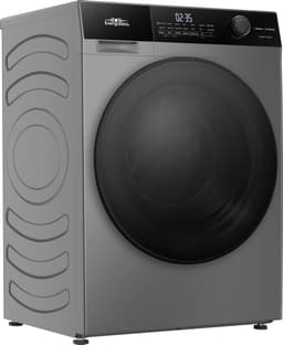 Everglades EVWM91412AG Zuinige Wasmachine - 9KG - A Klasse - Stoomfuncties/Allergie+ - Koolborstelloze Motor - Zeer Stil 72dB - Titanium Grijs - 5 Jaar Garantie — thumbnail 3