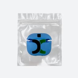 Hoesje in het licht blauw geschikt voor Apple AirPods 4 - TCH - Beschermhoes - Siliconen - Case - Soft case — thumbnail 5