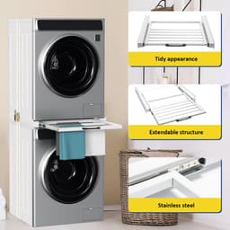 verbindingsframe Universeel stape voor wasmachine en wasdroger tussenframe wasmachine en droger — thumbnail 4