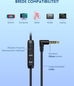 Intelectro Kinderheadset - Veilig, Comfortabel & Meeslepend Geluid voor Jonge Kinderen - Begrensd Volume - Verstelbare Pasvorm - Opvouwbaar Ontwerp - Lichtgewicht en Stijlvol - Blauw/Zwart - Levering Sneller dan Aangegeven! — thumbnail 3