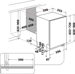 Bauknecht B0I D541A S | inbouw vaatwasser | 60 cm | ActiveDry — thumbnail 2