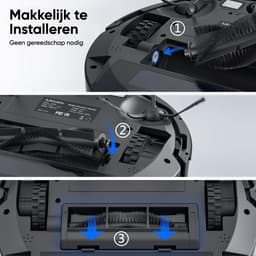 Lubluelu SL60D Robotstofzuiger met LDS9.0 LiDAR – 4000Pa Zuigkracht – 2-in-1 Stofzuiger & Dweil – App & Spraakbesturing — thumbnail 4