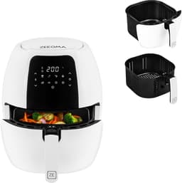 Zeegma KNAPPER GRAND Airfryer XXL - Heteluchtfriteuse 1800 W met 9 Kookprogramma’s, 6L Mand, 7,7L Kom, Temperatuurbereik van 60-200°C, Vaatwasmachinebestendig, Snelle Opwarming en Vetvrije Bereiding van Maaltijden voor het Hele Gezin — thumbnail 3