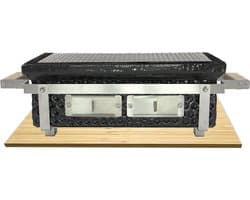 Keij Kamado Hibachi keramische tafelgrill Zwart