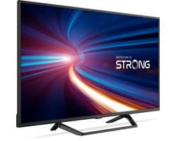 STRONG - Full HD TV 40" (99 cm) SRT40FF2003C - Drievoudige tuners - 3 HDMI-poorten (1 ARC) + 2 USB-poort + Optisch + Mini-AV + Terrestrisch/Sat - Zwart