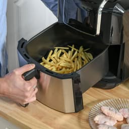 Stemily Airfryer - 6.5 L - 1700W - LED-touchscreen - 8 Automatische Programma's - Uitneembare Mand en Lade - 36,5x29x33,8cm — thumbnail 4