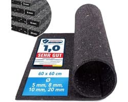 FLOORDIREKT Antitrilmat - Made in Germany - Voor Wasmachines, Drogers, enz. - Op Maat te knippen - Verkrijgbaar in 4 Diktes - 19,7 mm - 125 x 500 cm