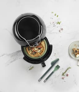 Lékué Airfryer Set - Incl Bakvorm, Keukentang en Bakborstel - Green — thumbnail 2