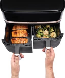 Russell Hobbs Satisfry Dual Basket 9L Airfryer - Heteluchtfriteuse - 27680-56 — thumbnail 3