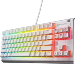 SteelSeries Apex 3 TKL - Wit - RGB Gaming Toetsenbord - US Qwerty - IP32 Waterbestendig — thumbnail 1