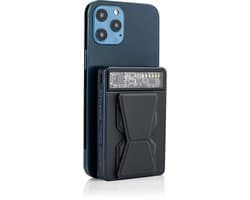 MOJOGEAR Wireless Phone+Watch 10.000 mAh powerbank — Powerbank voor Smartwatch & Smartphone — Geschikt voor iPhone 12/13/14/15/16 — Magnetische MagSafe powerbank — Opladen via USB-C en draadloos — Met handige standaard — Zwart