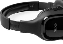 Grixx Draadloze Bluetooth Koptelefoon met Microfoon – On-Ear – 10 uur batterij – Lichtgewicht – 3.5mm kabel – Zwart / Blauw — thumbnail 4