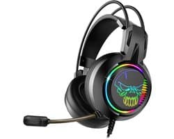 Spirit of Gamer ELITE-H10 Gaming Headset - 7.1 Virtueel Surround Sound - RGB Verlichting - USB Aansluiting - PC Compatible - Gamer Koptelefoon Met Microfoon