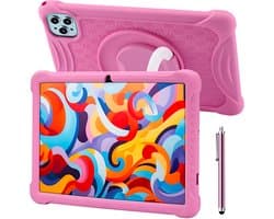 ATouch Kindertablet Tab 10 Plus – Kindertablet Vanaf 3 jaar – Kindertablets 2026 Model – 10 Inch Kids Tablet – Android 15 – Kinder Tablet – Inclusief 64GB+64SD & Screenprotector - Roze