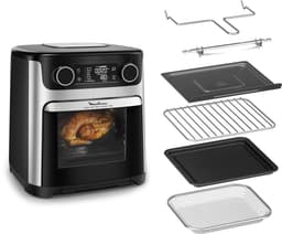 Moulinex Easy Fry Multifunction AL556DF0 friteuse Enkel 15 l Vrijstaand Heteluchtfriteuse Zwart, Roestvrijstaal — thumbnail 1