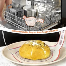 2 stuks Bakmat voor Nederlandse Oven - Broodslinger - Multifunctionele - Siliconen- Sling-bakmat met lange handgreep - Broodbakmat - Herbruikbare Nederlandse Ovenvoering met Lange Handvatten-Geschikt voor airfryer, oven en magnetron -52,5×21,5×0.04cm — thumbnail 3