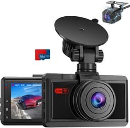 ApexArte® Dashcam voor Auto - Dualdashcam Voor en Achter - Full HD - 1080 - Zwart — thumbnail 1