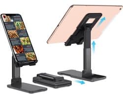 Tablet Houder - Tabletstandaard - Telefoon standaard - Tablet standaard - Universeel - Tafel Houder - Bureau Organizer - Voor Thuis en Kantoor