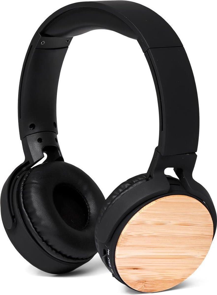 Brainz Koptelefoon Bamboo Zwart — afbeelding 1