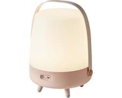 Kooduu Lite-Up PLAY Light Rose - Draadloze Bluetooth Speaker en Deense LED-Design Lamp in één - tot ruim 10 uur wireless muziek streamen