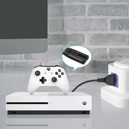 Netkabel 2-polige stekker op 8 dubbele aansluiting recht Stroomkabel Geschikt voor: Sony Playstation 2/3/4/5 (PS2/PS3/PS4/PS5), Xbox One X, Xbox 1s, Slim Edition en Hp Canon Pixma printer (C7 stroomkabel koude apparaat stekker) — thumbnail 2