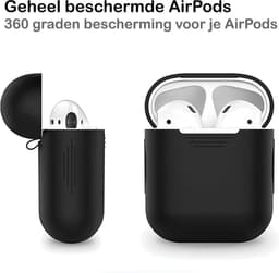 Hoesje - Geschikt voor Apple Airpods 2 - Siliconen Hoes met Clip - Silicone Case Cover - Glow in the dark — thumbnail 5