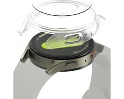 Ringke Slim + Glass | Hoesje + Screen Protector Geschikt voor Samsung Galaxy Watch 7 40MM | Case met 9H Tempered Glass | Matte Transparant