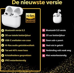 Volledig Draadloze Oordopjes - Bluetooth 5.3 - Oortjes Draadloos - Vernieuwd Design - Comfortabel - Hoge Geluidskwaliteit - Origineel Phreeze — thumbnail 2