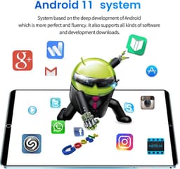 NextTab - 2024 Nieuwe 11,6 Inch 5G Tablet - Android 11.0 Phablet met 16GB RAM en 1TB Opslag | Grote Tablet met Dual Camera's, Dual SIM, WiFi, Type-C en Hoge Prestatie — thumbnail 4