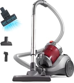 Krachtige Cycloonloze Stofzuiger - 800W - Duitse WesselWerk Mondstuk - Harde Vloer en Tapijt - Turbo Huisdierhaar Tool - Zuigkracht - Lichtgewicht en Handig — thumbnail 1