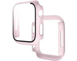 Stravo Full Cover/Hoesje - Screen Protector - Geschikt voor Apple Watch Series 10 & Series 11 - 42mm - Bescherm Hoesje voor Apple Watch series 10 / X - maat 42mm - Hardcase - Protection - iWatch S10 & S11 case - Rose