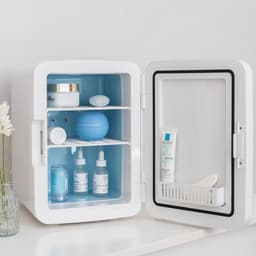 Mini Koelkast 10L - Draagbare Koelkast 12V/220V, Cosmetica Koelkast met Warm en Koud Functie — thumbnail 3