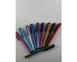 stylus in 10 kleuren ideaal voor telefoon, tablet of laptop- 10 stylus pennen in 1 set - Voor elke gelegenheid een kleur - Nauwkeurige bediening - leuk cadeau-idee