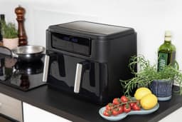 Gastronoma Airfryer - Heteluchtfriteuse 10L - 10 programma's - 2 Dual zones afzonderlijk bakken - PFAS vrij - Incl. accessoires - 18290008 - Zwart — thumbnail 7