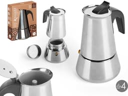 Kinvara Percolator Italiaans koffiezetapparaat - staal - zilver - 4kopjes - Koffiezetter — thumbnail 2