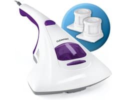 CLEANmaxx stofmijtstofzuiger vibratie - verwijdert 99,9% van de mijten - 2 vervangende EPA filters