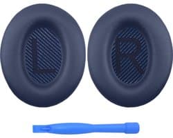 Vervangende Oorkussens voor Bose QuietComfort 35 (QC35) Bose Quiet Comfort 35 II (QC35 II) Over-ear Hoofdtelefoon van MMOBIEL - Protein PU Koptelefoon Oorkussens - Hoofdtelefoon Earpads – Blauw