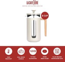 La Cafetière - Pisa Cafetiere Crème - 8 kops — thumbnail 4